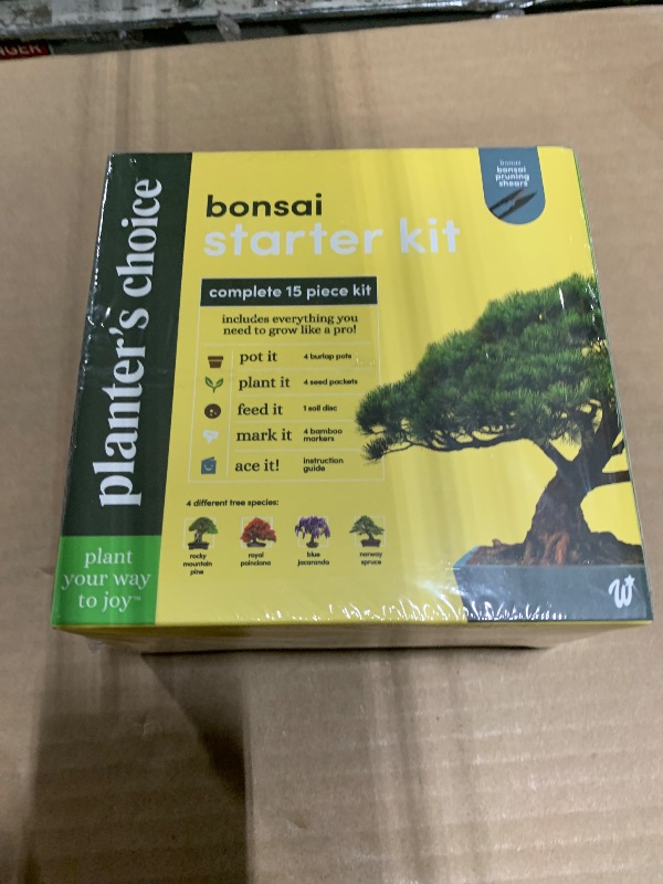 Photo 1 of *** NEW FACTORY  *** Bonsai Starter Kit - Gardening Easter Gift for Women & Men - Bonsai Tree Growing Garden Crafts Hobby Kits for Adults, Unique DIY Hobbies for Plant Lovers - Unusual Christmas Gifts Ideas