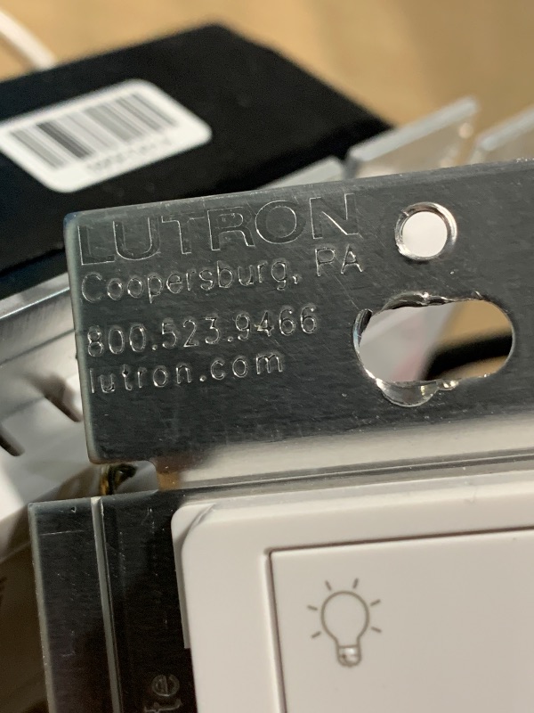 Photo 1 of *** VERY USED *** Lutron Caseta Original Smart Switch (Lutron Smart Hub Required), for LED Lights and Fans, 6 Amp, Single-Pole/3-Way, Neutral Required, PD-6ANS-WH-2, White, 2 Pack