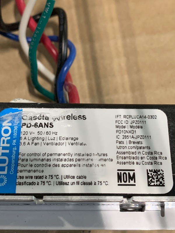 Photo 1 of *** VERY USED *** Lutron Caseta Original Smart Switch (Lutron Smart Hub Required), for LED Lights and Fans, 6 Amp, Single-Pole/3-Way, Neutral Required, PD-6ANS-WH-2, White, 2 Pack