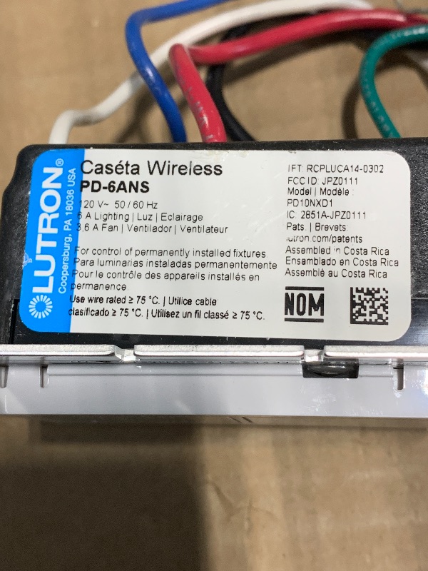 Photo 1 of *** VERY USED *** Lutron Caseta Original Smart Switch (Lutron Smart Hub Required), for LED Lights and Fans, 6 Amp, Single-Pole/3-Way, Neutral Required, PD-6ANS-WH-2, White, 2 Pack