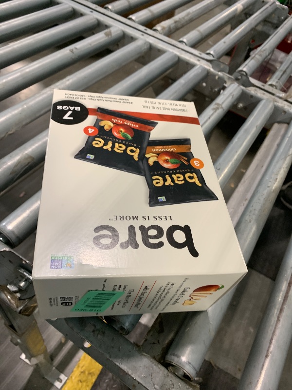 Photo 1 of    ** BEST BY 09/2026***Bare Baked Crunchy Apple Chips, Fuji & Reds & Cinnamon Variety Pack, 0.53oz, Gluten Free, 7 Count