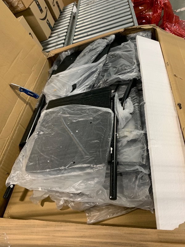 Photo 1 of *** CHAIRS ONLY *** Vipbear Kitchen Dining Table Set for 4, 5-Piece Kitchen Table Set with 1.6“ Thick Tabletop,Dining Room Table Sets,Kitchen Table Set with 4 Chairs for Small Space, Dinette,Apartment,Retro Black