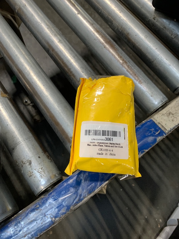 Photo 1 of (4 pack)Iron Display Stand, Black Iron Easel Plate Display Photo Holder Stand, Displays Picture Frames, Decorative Plates, Tablets and Art 4 Inch