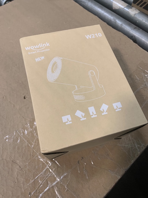 Photo 1 of [Built-in Apps & 2026 Upgraded] Mini Projector with WiFi 6 and Bluetooth 5.4 Support 4K 1080P Auto Keystone 180° Rotatable Projector Portable Compatibile with HDMI/TV Stick/Memory Stick/Laptop, White