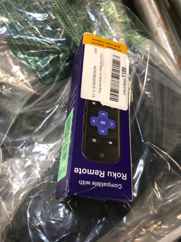 Photo 1 of (Pack of 2) Replaced Remote Control Only for Roku TV Compatible with TCL Roku/for Hisense Roku/for Insignia Roku/for Onn Roku TV/for Philips Roku Smart TVs (Not for Roku Stick and Box)