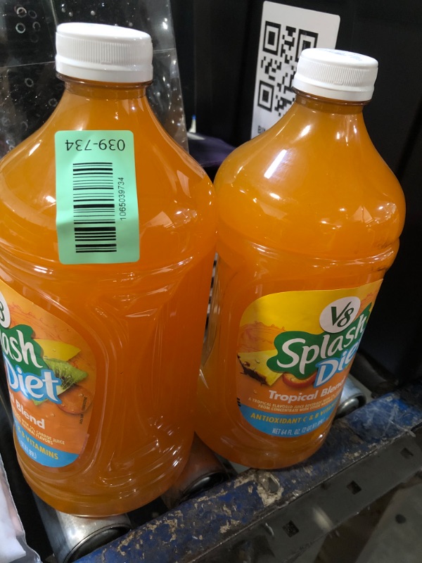 Photo 1 of **BBD 02/2026** V8 Splash Diet Tropical Blend Flavored Juice Beverage, 64 fl oz Bottle 2 PACK 