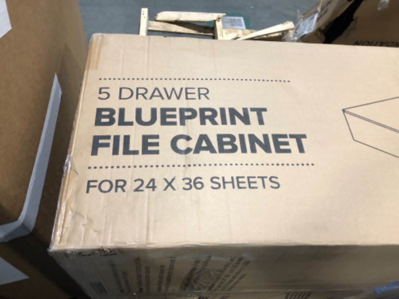 Photo 1 of *USED*
AdirOffice Flat File Cabinet - Heavy Duty 5-Drawer Blueprint Sheets Storage, 29" x 40" Great for Documents Sized 24” x 36”, Ideal for Artists, Art Files, Engineers, Architects, Offices - Black