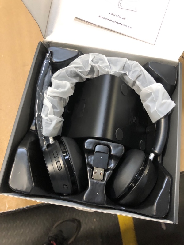 Photo 1 of (Upgraded Version) Wireless Headset, Bluetooth Headset with Noise Cancelling Microphone, Best Headphones with Mic Mute & USB Dongle for PC/Computer/Laptop/Cell Phones/Remote Work/Call Center