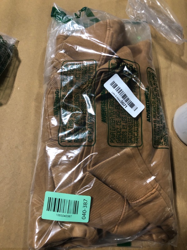 Photo 1 of *MINOR DAMAGE - USED*
Carhartt Men's Relaxed Fit Midweight Garment Dye French Terry Crewneck Pocket Sweatshirt, Carhartt Brown, Large