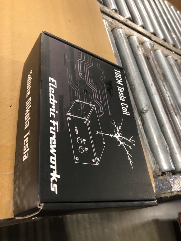 Photo 1 of 10 Cm Solid State Bluetooth Musical Tesla Coil Touchable Artificial Lightning Spark Gap Arc Generator Desktop Toy Arc Plasma Electric Power Wireless Transmission Science Teaching Experiment Model