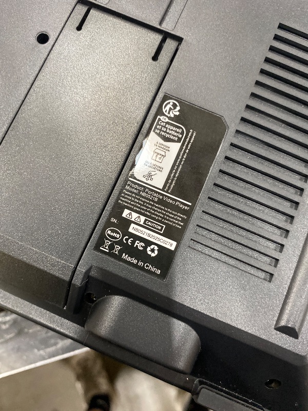 Photo 1 of **Only one and missing power connections**GOnavidio 10.1" Portable DVD Players for Car with HDMI Input, 5 Hours Battery, 2 Headphones, Dual Car DVD Players Support Sync Screen, USB/TF Card, Play Same/Different Movies, Dual Speakers(2 Players)