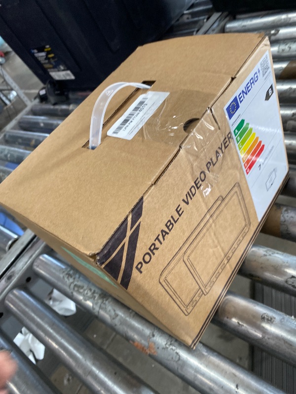 Photo 1 of **Only one and missing power connections**GOnavidio 10.1" Portable DVD Players for Car with HDMI Input, 5 Hours Battery, 2 Headphones, Dual Car DVD Players Support Sync Screen, USB/TF Card, Play Same/Different Movies, Dual Speakers(2 Players)