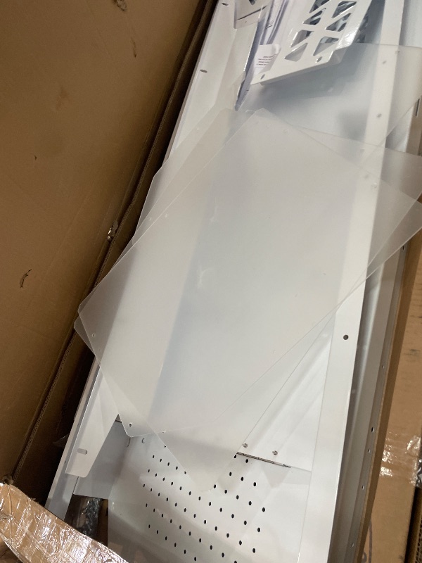 Photo 1 of ***Parts Only***MELIPRON Cargo Van Partition Bulkhead Fit for Ford Transit 150 250 350 Medium Roof with Door Handle, Acrylic Custom Window Board