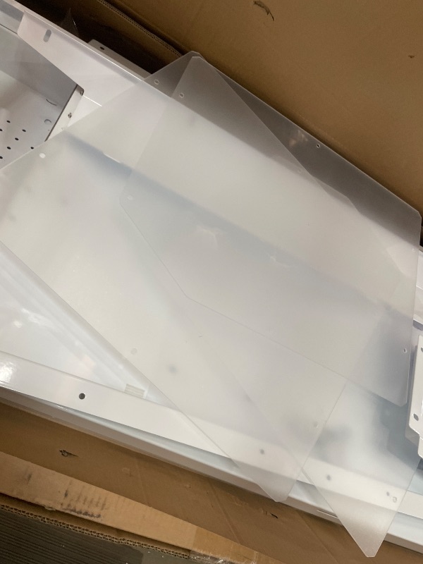 Photo 1 of ***Parts Only***MELIPRON Cargo Van Partition Bulkhead Fit for Ford Transit 150 250 350 Medium Roof with Door Handle, Acrylic Custom Window Board
