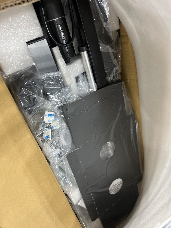 Photo 1 of ***MISSING HARDWARE***Marsail 48 x 30 Electric Standing Desk with One-Piece Desktop, Sit Stand Desk with Thickened Tabletop, Height Adjustable Stand Up Desk with Cable Management for Home Office(Frame+Desktop, 2 Packages)