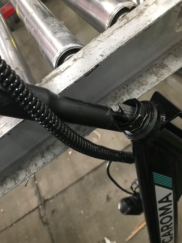 Photo 1 of *****************Gooseneck is broken, missing the keys*************** 
Peak 800W Electric Scooter with Seat, 203" Fat Tire Electric Bike with 48V Removable Battery,Up to 30Miles & 20MPH, Basket&Adjustable Seat