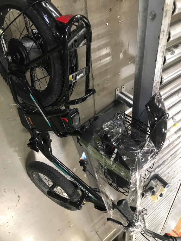 Photo 1 of *****************Gooseneck is broken, missing the keys*************** 
Peak 800W Electric Scooter with Seat, 203" Fat Tire Electric Bike with 48V Removable Battery,Up to 30Miles & 20MPH, Basket&Adjustable Seat