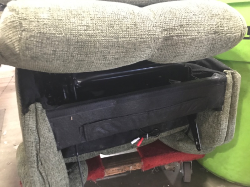 Photo 1 of (ALL PARTS, UNFUNCTIONAL) IDEALHOUSE Rocking Recliner Chair with Heat, 38.5" Oversized Swivel Rocker Recliner with Massage, Side Pockets & Cup Holders, Reclining Sofa for Living Room, Bedroom (Green, Linen)