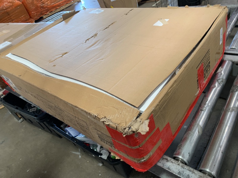 Photo 1 of ** MINOR DAMAGE, has scuff marks from shipping ** 70.8" Dining Table for 6 8 10, Modern Dining Room Table with Storage, Wood Kitchen Table with Fluted Legs, Dinner Tables for Kitchen Dining Room,Grey