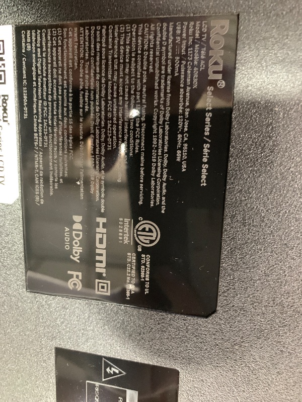 Photo 1 of ====SEE NOTES==== Roku Smart TV – 32-Inch Select Series, 1080p Full HD TV – Roku TV with Voice Remote – Flat Screen LED Television with Wi-Fi for Streaming Live Local News, Sports, Family Entertainment