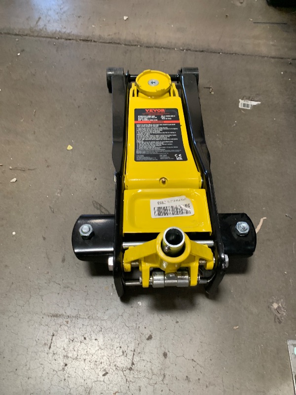 Photo 1 of ===== SEE NOTES==== VEVOR 3 Ton Low Profile, Heavy-Duty Steel Racing Floor Jack with Dual Pistons Quick Lift Pump, Lifting Range 3.35"-19.69"