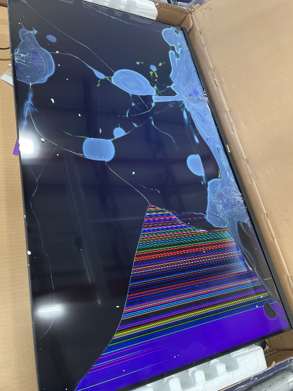 Photo 1 of **PARTS ONLT**UNFUNCTIONAL**Roku Smart TV 2025 – 43-Inch Select Series, 4K HDR TV – RokuTV with Enhanced Voice Remote – Flat Screen LED Television with Wi-Fi for Streaming Live Local News, Sports, Family Entertainment