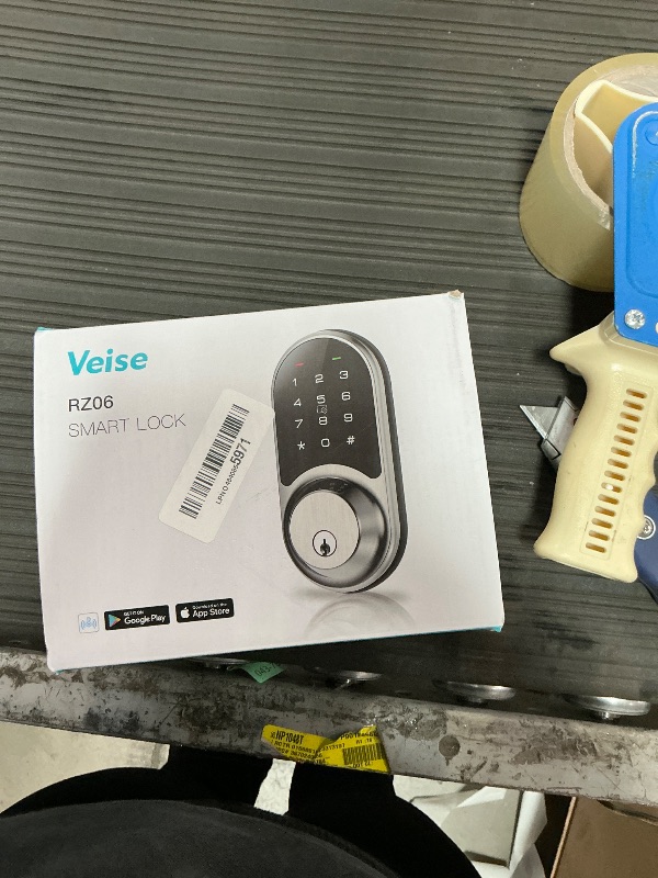 Photo 1 of ***MISSING PARTS***
Veise RZ06 Smart Lock for Front Door with App Control, Keyless Entry, Electronic Digital Deadbolt with Touchscreen Keypad Set, Smart Deadbolt, Auto Lock, Easy Installation, Matte Black