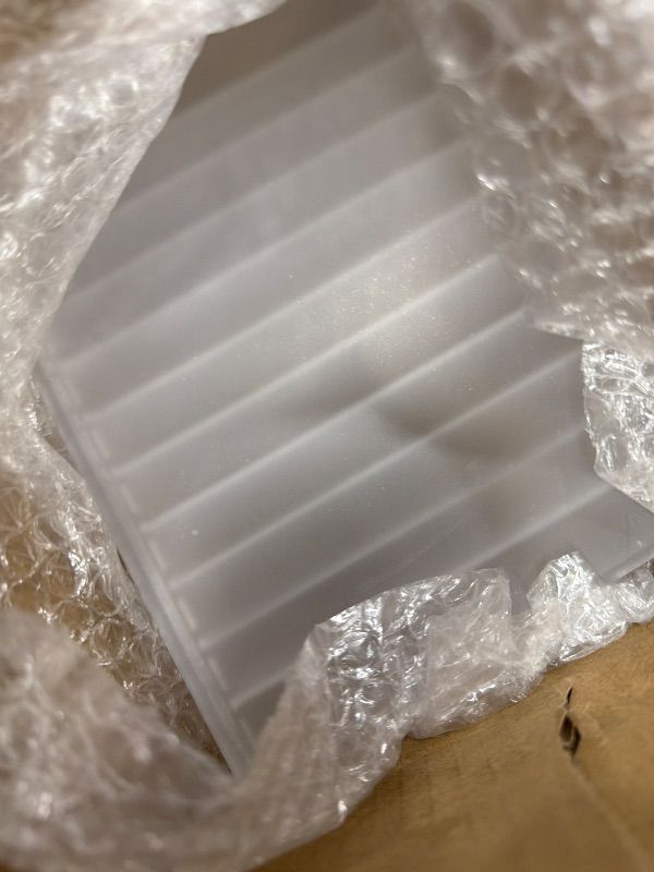 Photo 1 of 10 Disks Adjustable Label Dispenser with Lid 7.7 * 5.5 * 5.2 Inches Acrylic Sticker Dispenser Sticker Roll Holder for Holding Multi-Label Sticker Tape Date Markers Label Office (Not Include Sticker)