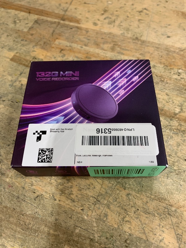 Photo 1 of 128G (1600 Hour) Magnetic Voice Activated Recorder - Nanezan Recording Device MP3 Records with 70 Hours Battery Time, USB-C Audio Recorder for Work, Lectures, Meetings, Interviews