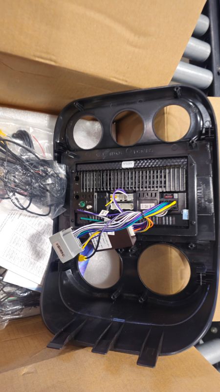 Photo 1 of ****MISSING CORDS***6G+128G 8Core Radio for Jeep Compass Patriot 2010-2016, 10” IPS Touchscreen Stereo Wireless CarPlay Android Android Auto 5G WiFi 32EQ DSP GPS Navi BT FM/RDS SWC+Free AHD Backup Camera Mic