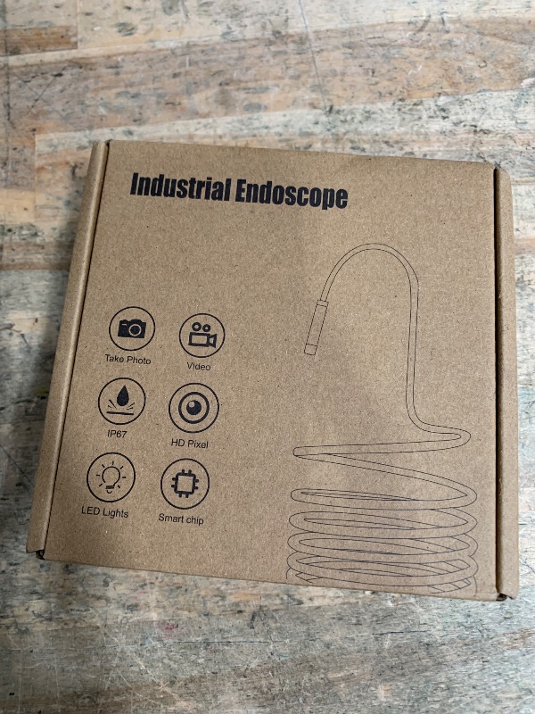 Photo 1 of [Dual-Lens] Endoscope Camera with Light, 1920P HD Borescope with 8+1 Adjustable LED Lights, IP67 Waterproof 16.5FT Semi-Rigid Snake Cord Inspection Camera for iPhone, iPad and Android Phone (Type C)