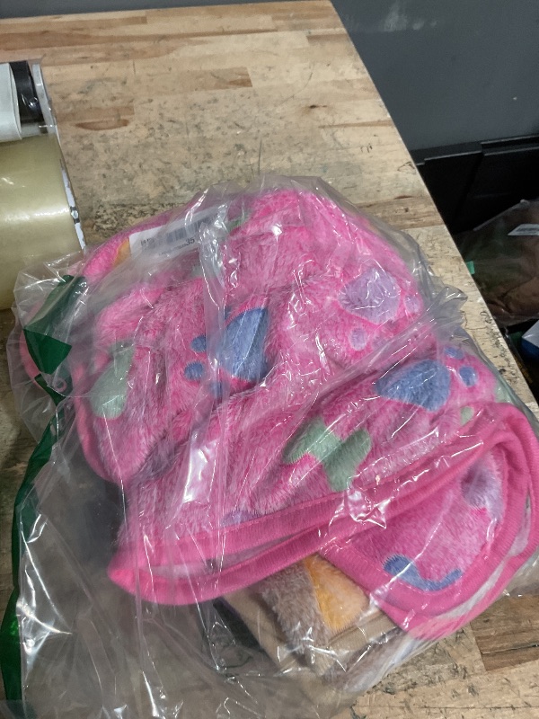 Photo 1 of 1 Pack 3 Blankets Super Soft Fluffy Cute Bone Pattern Pet Blanket Flannel Throw for Dog Puppy Cat Pink/Brown/Purple Medium