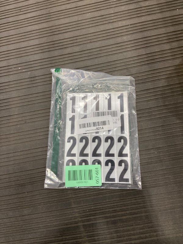 Photo 1 of 1.5 inch Self Adhesive Numbers for Mailbox, House Numbers, Reflective Mailbox Number, Trash Cans Number, for Outside, 120 PCS (Black/White)