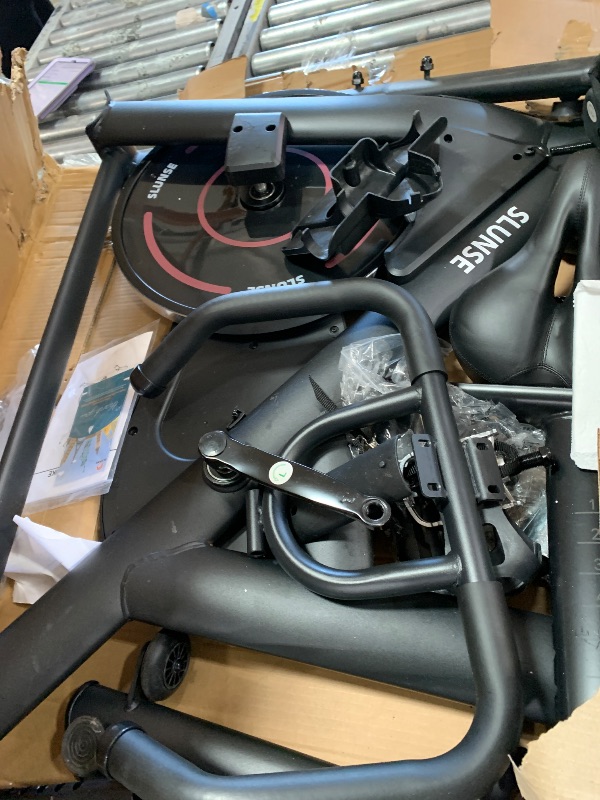 Photo 1 of **PARTS ONLY** Exercise Bike, Adjustable Magnetic Resistance Stationary Bikes for Home with App Compatible, Silent Indoor Cycling Bike with 350lbs Weight Capacity Comfortable Seat, Digital Monitor & Phone Mount