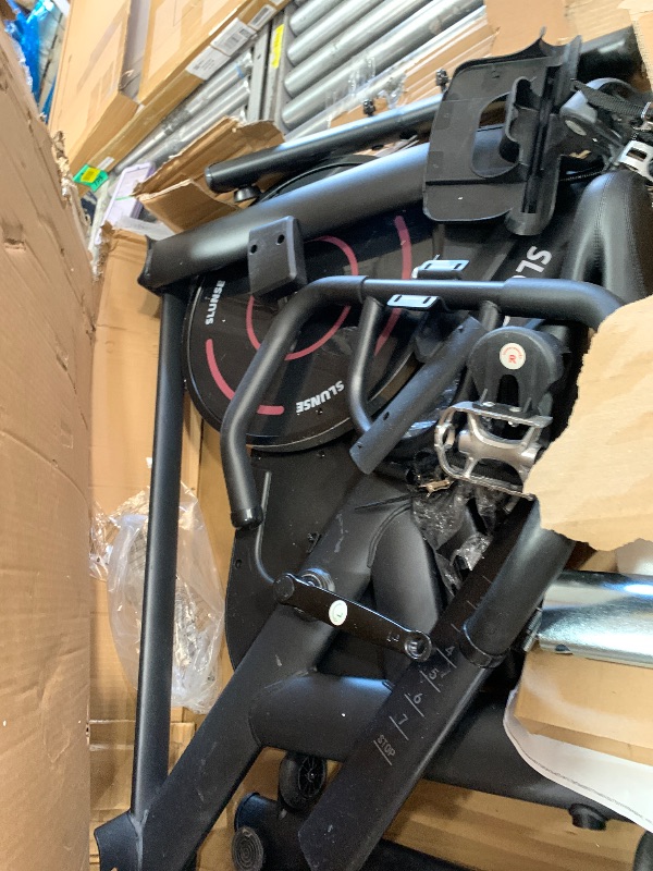 Photo 1 of **PARTS ONLY** Exercise Bike, Adjustable Magnetic Resistance Stationary Bikes for Home with App Compatible, Silent Indoor Cycling Bike with 350lbs Weight Capacity Comfortable Seat, Digital Monitor & Phone Mount