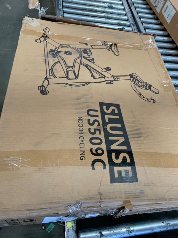 Photo 1 of **PARTS ONLY** Exercise Bike, Adjustable Magnetic Resistance Stationary Bikes for Home with App Compatible, Silent Indoor Cycling Bike with 350lbs Weight Capacity Comfortable Seat, Digital Monitor & Phone Mount