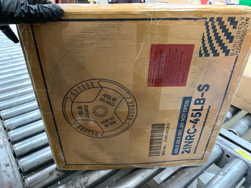 Photo 1 of **Only one** New In Box - Set of 2 - 45 lbs Weight Plates