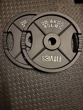 Photo 1 of **Only one** New In Box - Set of 2 - 45 lbs Weight Plates