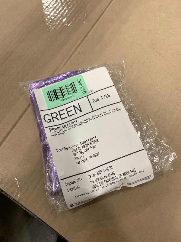 Photo 1 of 11 Balloon - Purple Birthday Number Balloons, 40 Inch Large Foil Balloons for Men Women Boys Girls Purple Themed Birthday Decorations