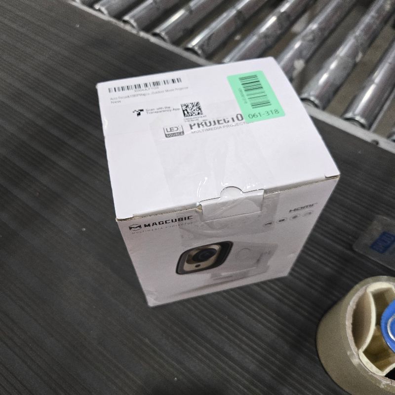 Photo 1 of ?Auto Focus&1080P?Magcubic Mini Smart Projector with 4K Support, Portable Projector with Wifi and Bluetooth, 5W Speaker, Built in Apps, Voice Control, Outdoor Movie Projector