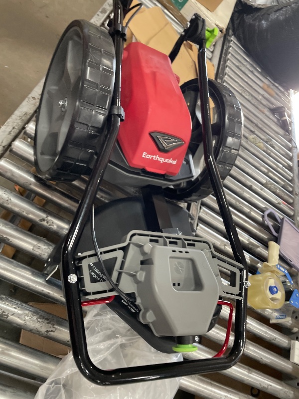 Photo 1 of ***SEE NOTES****Earthquake 60V Walk Behind String Mower, Includes Two 4Ah Batteries, 22” Cutting Diameter, Three Cutting Speed Dial, 14” Never-Go-Flat Wheels, Easy Assembly, Adjustable Handlebar, Model #44965