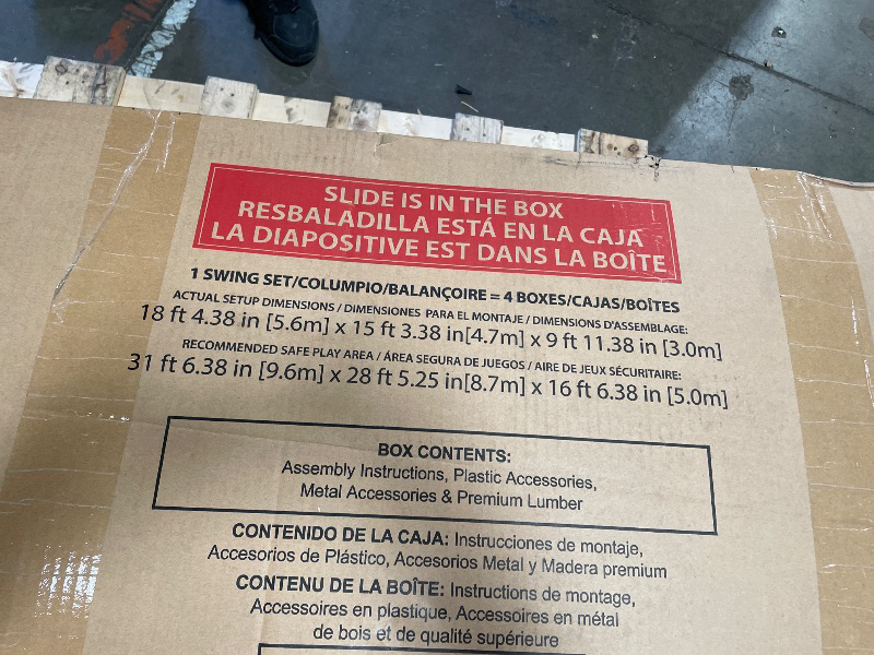 Photo 1 of ****SEE NOTES, INCOMPLETE SET*****Cedar Cove Swing Set 4 BOXES KIT