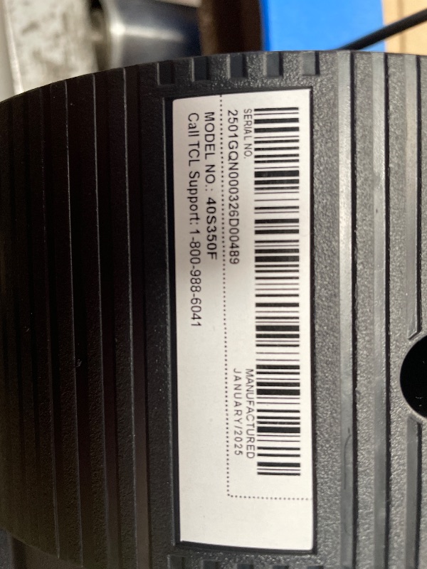 Photo 1 of ***SCREEN DOES NOT WORK ***TCL 40-Inch Class S3 1080p LED Smart TV with Fire TV (40S350F, 2023 Model), Alexa Built-in, Apple AirPlay Compatibility, Streaming FHD Television,Black
