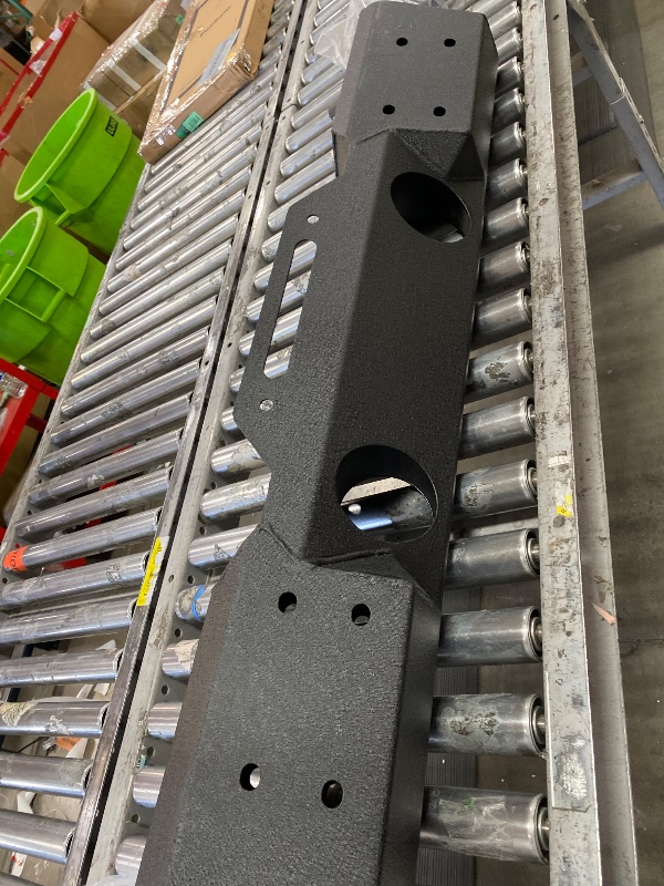 Photo 1 of ***MISSING HARDWARE ***ALMULOO Rear Bumper Compatible with 1973-1998 Ford F150 F250 F350 Heavy Duty Steel