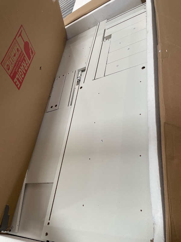 Photo 1 of ***DAMAGED - SEE NOTES/PICTURES***
YITAHOME Vanity Desk with Lighted Mirror and Power Outlets, Makeup Vanity Table with Stool with Hidden Storage, 10 Drawers, Tempered Glass Top, 3 LED Colors, Makeup Table Home Furniture