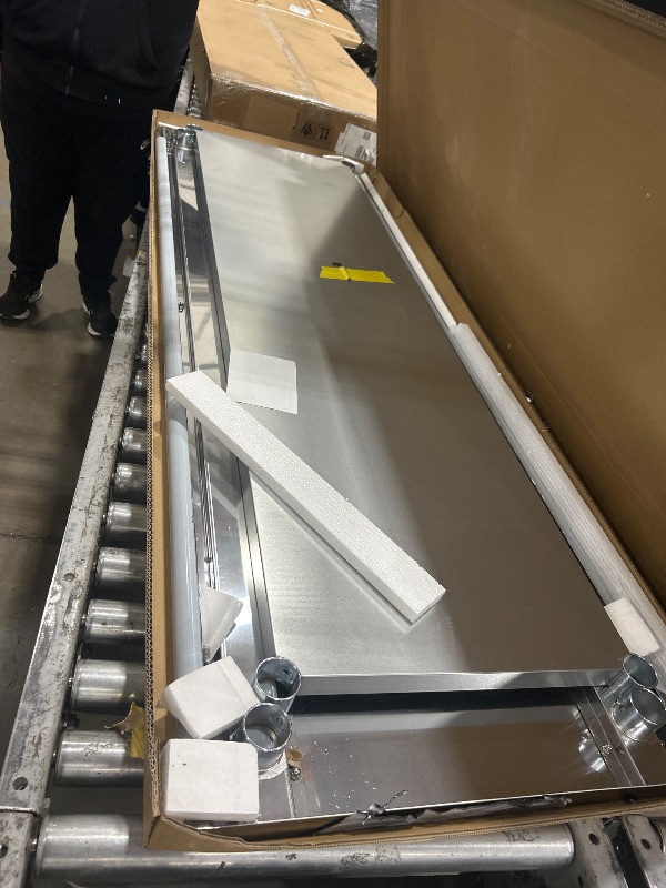 Photo 1 of *** UNKNOWN IF MISSING HARDWARE ***Atronor Stainless Steel Table for Prep & Work, 24x72 Inches, NSF Metal Commercial Heavy Duty Table with Adjustable Under Shelf and Foot for Restaurant, Home and Hotel