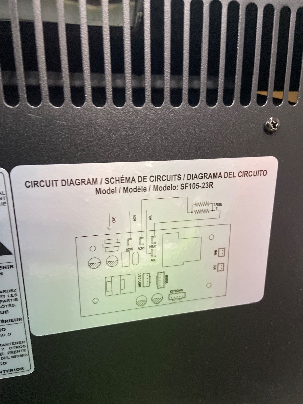 Photo 1 of **PARTS ONLY** RoyalCraft Farmhouse Fireplace TV Stand for 65+ Inch TV, Entertainment Center with 23" Electric Fireplace with Remote, 34" Tall Modern Rustic TV Console with Sliding Bar Door for Living Room, White