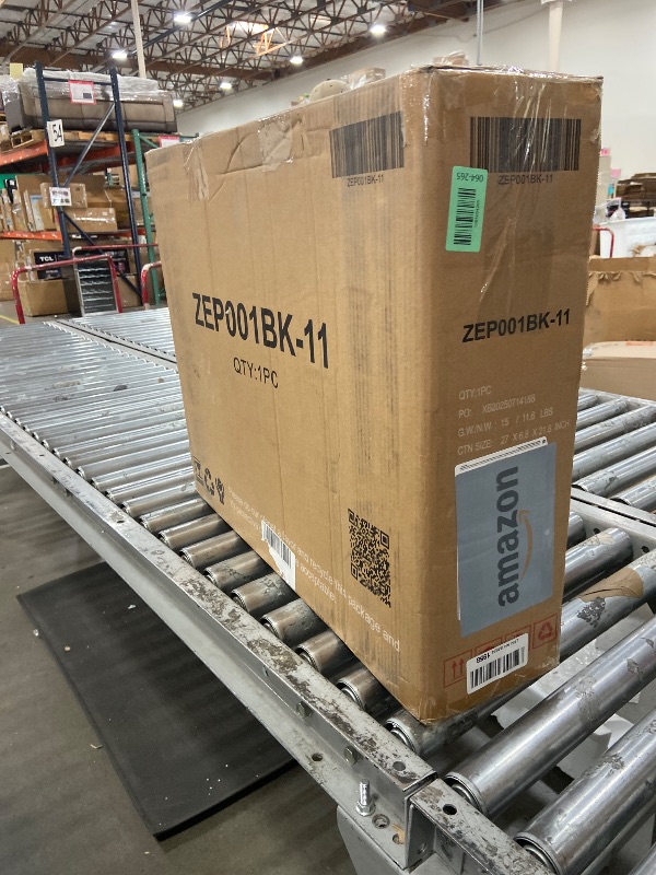 Photo 1 of **PARTS ONLY** RoyalCraft Farmhouse Fireplace TV Stand for 65+ Inch TV, Entertainment Center with 23" Electric Fireplace with Remote, 34" Tall Modern Rustic TV Console with Sliding Bar Door for Living Room, White