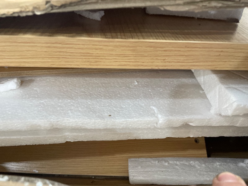 Photo 1 of ****************MISSING ASSEMBLY HARDWARE*****************
Ieejdn L Shaped Standing Desk,47" Home Office Desks, Executive, Farmhouse Computer Desk with 6 Drawers File Drawer, Rustic Computer Writing, Oak