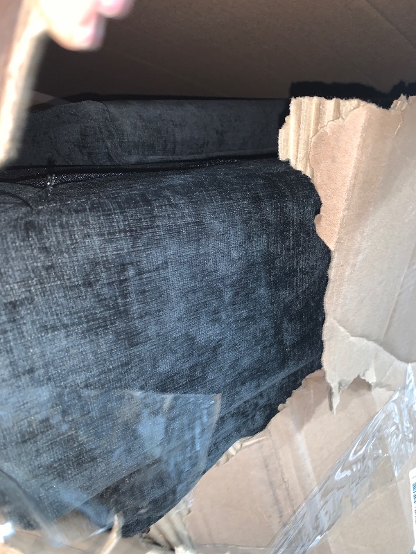 Photo 1 of **INCOMPLETE/SEE NOTES*** Vesgantti 108" U Shaped Sectional Couch, Comfy Cloud Modular Sectional Sofa with 2 Ottoman Deep Seat Chenille Modern Cloud Sofa, Modular Sofas for Living Room, Bedroom and Apartment, Black